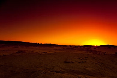 Desert Tassili Hoggar Algeria Sunset Wallpapers