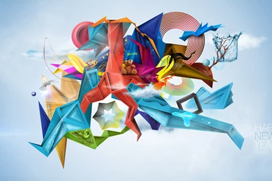 Abstract Art Design New Year Wallpapers