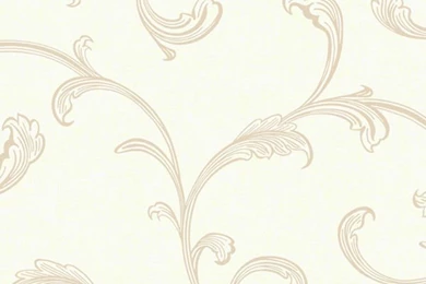 Gold And Cream Architectural Scroll Wallpapers