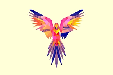 Download Polygon Parrot Wallpapers