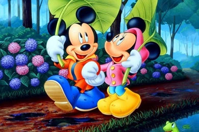Beautiful Mickey Mouse And Minnie Mouse