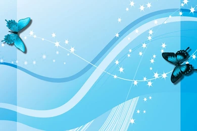 Blue Butterfly Default Aqua PPT Backgrounds For Powerpoint ...