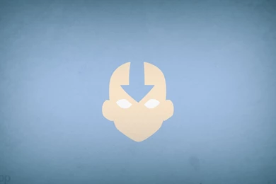 Minimalistic Avatar: The Last Airbender Aang Blue Backgrounds Blo0p ...