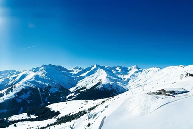 Panoramic View Of Alps Ski Resort   Beautiful Of Alps Snow ...