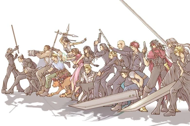 Gelbooru  Aerith Gainsborough Barret Wallace Barrett Wallace Cait ...