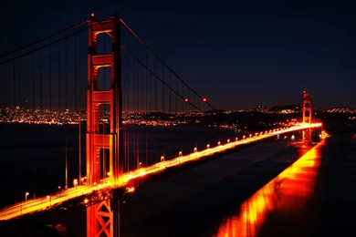 Golden Gate Bridge Night Wallpapers   Wallpaper.