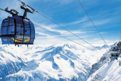 Winter Cable Car In A Ski Resort Snow Cable World Car Mountain HD ...