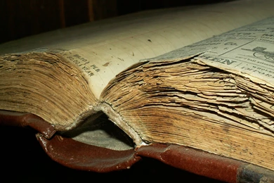 Close up Old Books Closeup Book Cover Worn