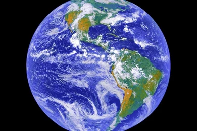 Free Desktop Wallpaper, Earth On Black Backgrounds