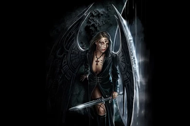 Wallpapers Gothic Girl And Birds Amazing Girls 1024x768