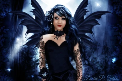 Dark Wings Of Gothic Girl Black Girls