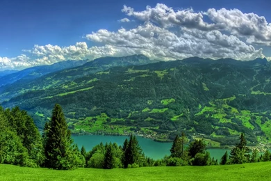 Boat On Lake Ipad Wallpapers