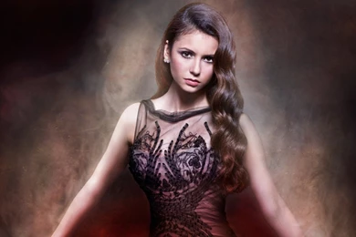 1366x768 Nina Dobrev Elena Gilbert Wallpapers