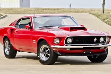 Download Wallpapers 1920x1080 Boss, Muscle Car, Ford, 1969, Red ...