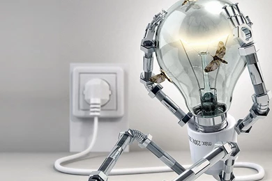 Lightbulb Man Fantasy Art Hd Wallpapers   (