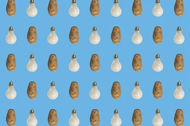 Potato/Lightbulb (blue)