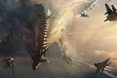 Artwork, Futuristic, Air Force, Battle, Digital Art Wallpapers HD ...