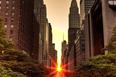 Wallpapers USA, Sunrise, Sun, New York, Chrysler Building, Sunrise ...