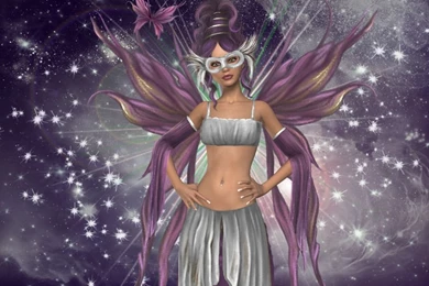 Pink Mask Fairy Backgrounds Wallpapers