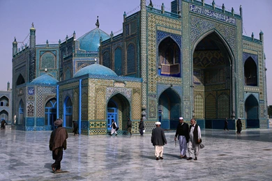 Wallpapers Afghanistan Shrine Of Hazrat Ali Mazar E Sharif Balkh ...