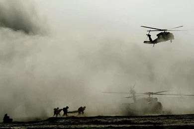 Soldiers Military Helicopters Afghanistan Swedish Wallpapers