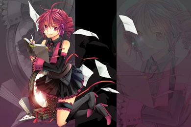 Kasane Teto Utau Anime Girls Books Curly Hair