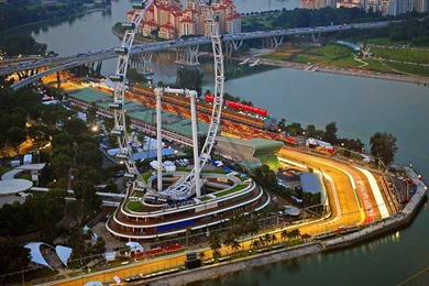 Architecture Singapore Cityscape Ferris Wheel Architecture ...