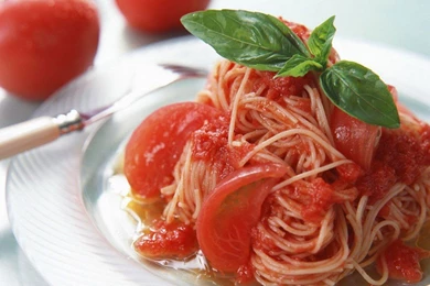 Strawberry Noodles Sweet Dish Desktop Wallpapers