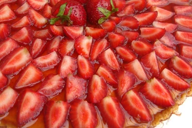 Download Wallpapers 1920x1080 Strawberry, Tart, Sweet, Delicious ...