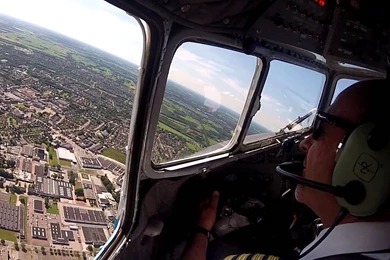 Flying The DC 3 (short) [FULL HD 1080p]   YouTube