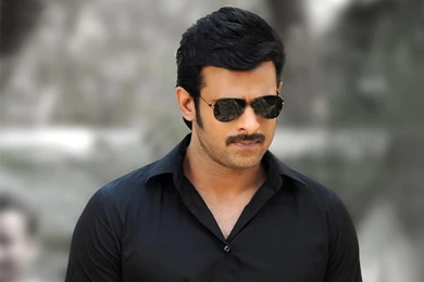 Handsome Prabhas In Black Shirt And Goggle Hd Wallpapers