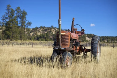 Wallpapers Tractors The Old Red Tractor 1680x1050