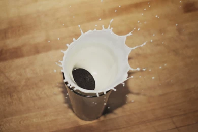 Milk oreo cookie splash hd wallpapers   Magic4Walls.com