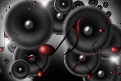 Music Speakers Sound Digital Art Wallpapers