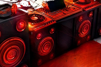 Powered DJ Speakers Wallpapers For iPhone 6 Plus