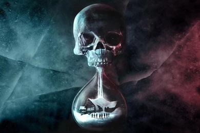 Hourglass Skull Life Wallpaper,death HD Wallpaper,skull HD ...