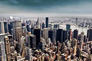 Aerial View Of New York the City Landscape Photography Wallpapers ...