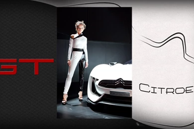 Wallpapers Citroen, Citroen GT And Girl.
