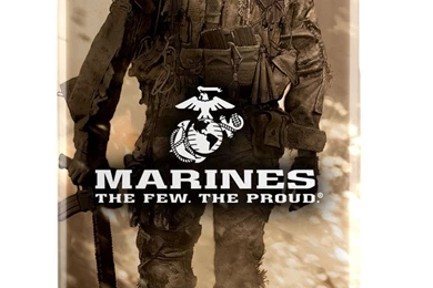 USMC / United States Marine Corps Logo Over Illustrated Soldier ...