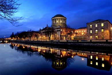 The Urban Riparian Night Scene Ireland Wallpaper,Urban HD ...