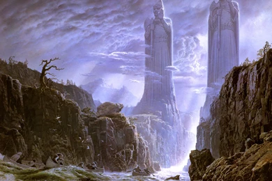 The Fellowship Of The Ring, Argonath, Ted Nasmith, The Lord Of The ...