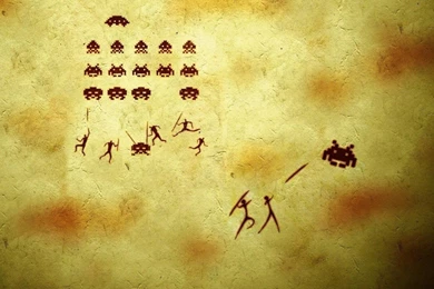 Space Invaders Artwork Cave Art Retro Games Wallpapers