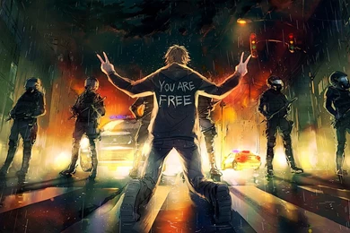 Riot Volvo Police Twitter Cover & Twitter Backgrounds