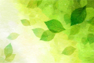 Cool Green Background Drawing of Green Spring Leaves.jpg