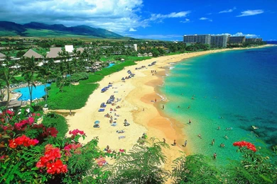 Kaanapali Beach,Ocean Beach Hd Wallpapers For Desktop,Scene ...