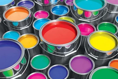 Color Paint Cans (