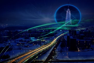 Tower Buildings Night Timelapse Cities Wallpapers