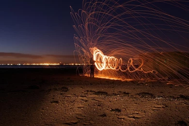 Evening Spiral Steel Wool Time Lapse Wallpapers