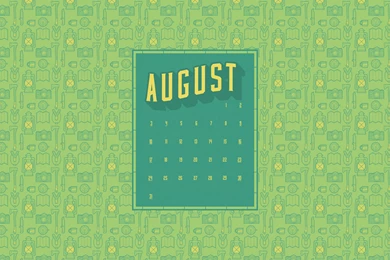 August 2014 Desktop Calendar Wallpapers