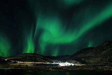 Aurora Borealis From Space Gif   Wallpaper.